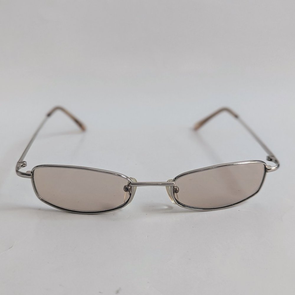 NWT Vintage 90's Lady Fashion Rectangle Metal Sunglasses (S.Gold)